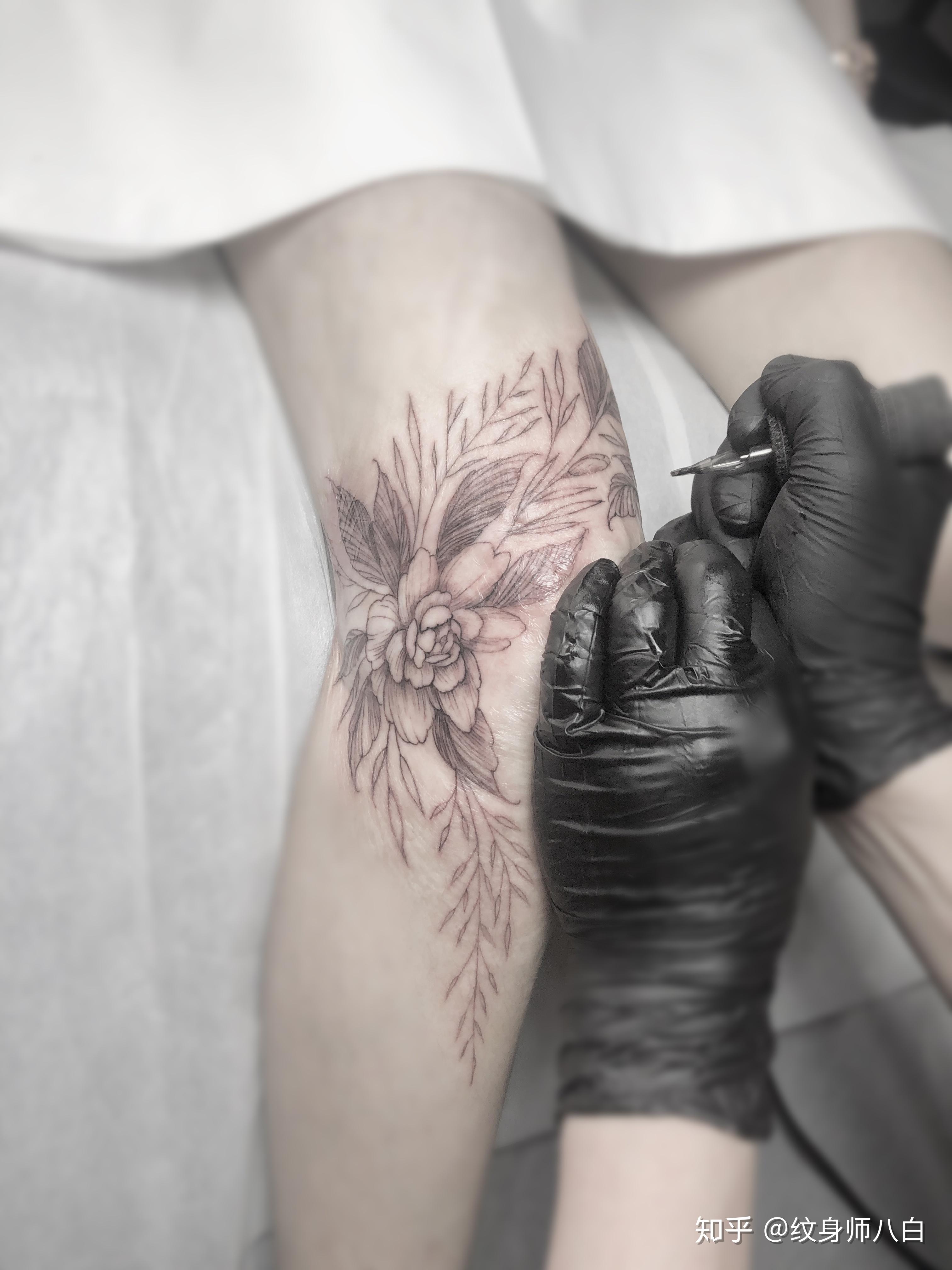 疤痕遮盖纹身~刚做完泛红,就等妹子返图了