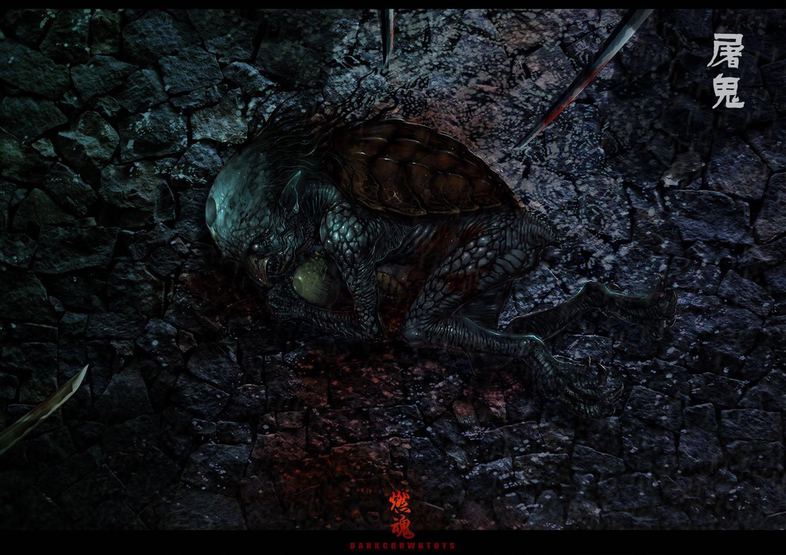 例如这款"鬼面达摩",设定可以传递信息或者触发结界