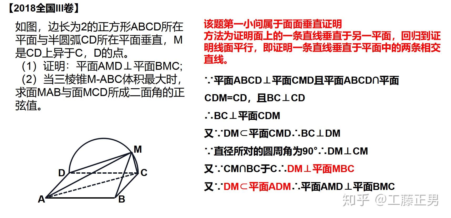 证明面面垂直 高中图片