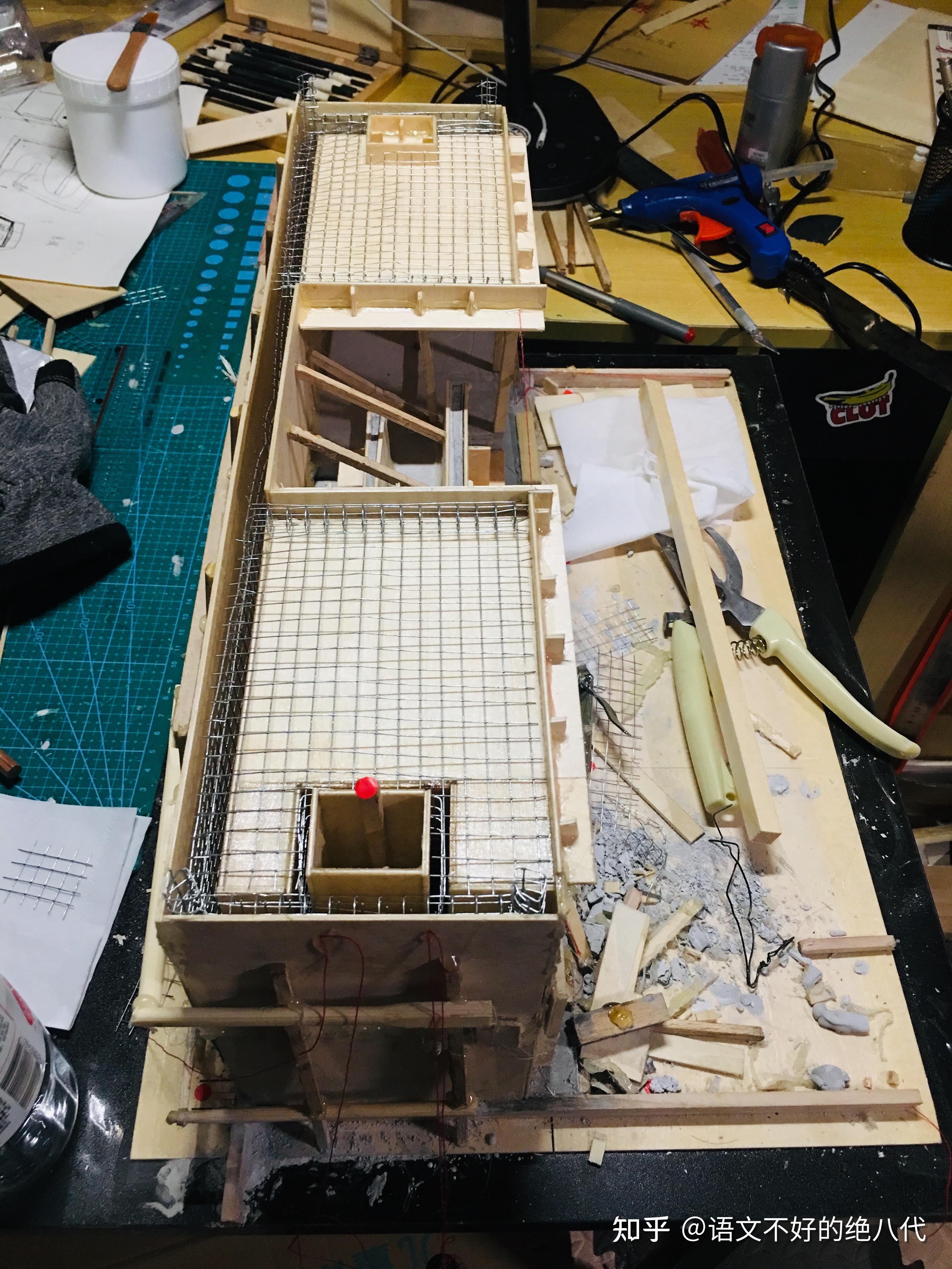 【住吉的长屋】安藤忠雄住吉的长屋(剖面精仿钢筋清水砼模型 模拟土建