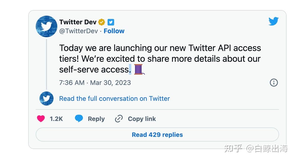 Twitter给API接口定下高价，导致第三方开发者强烈不满- 知乎