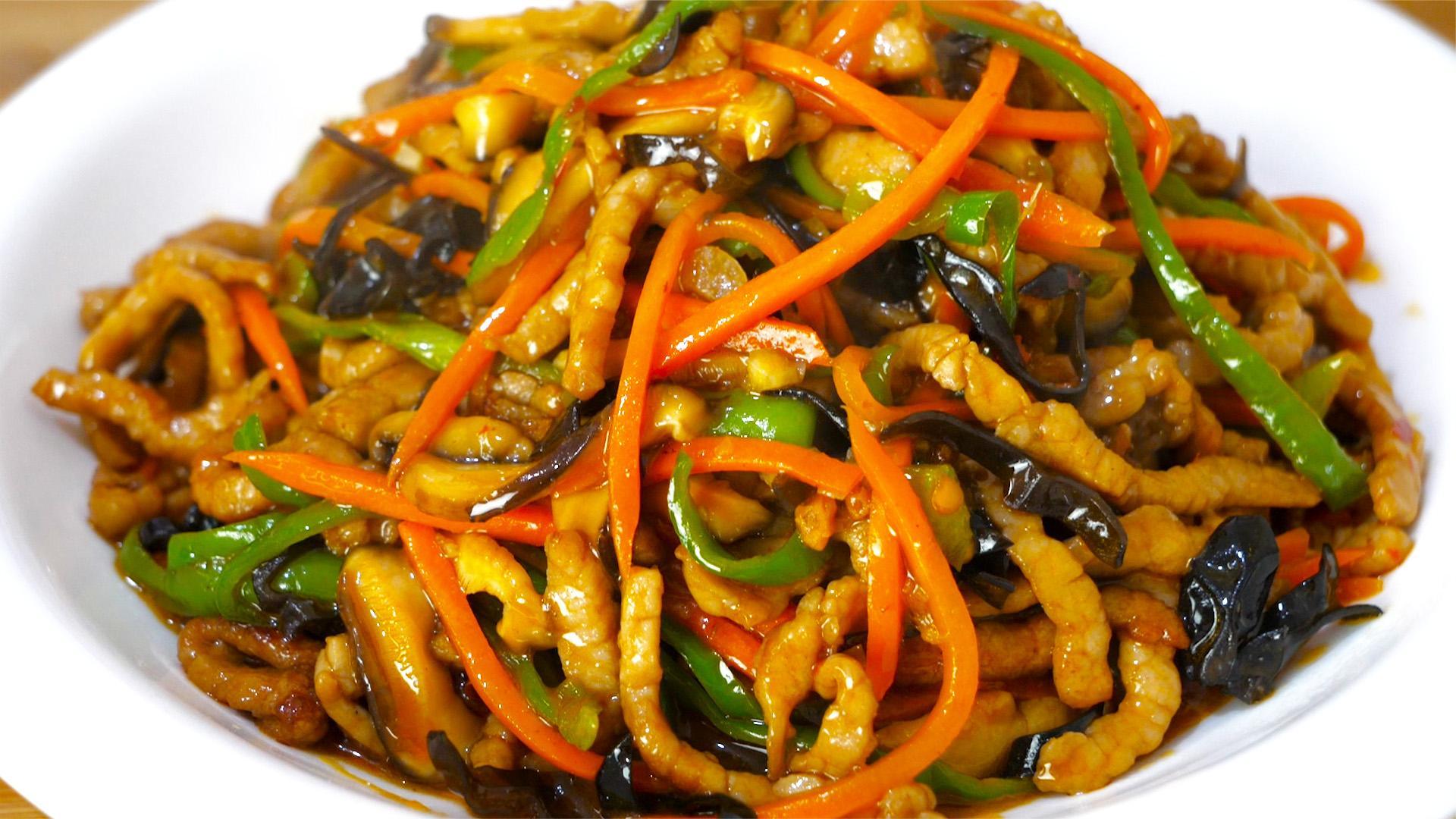 3 万次播放鱼香肉丝家常菜美食健康食谱亚盖洛厚你没2022-12-16·ip