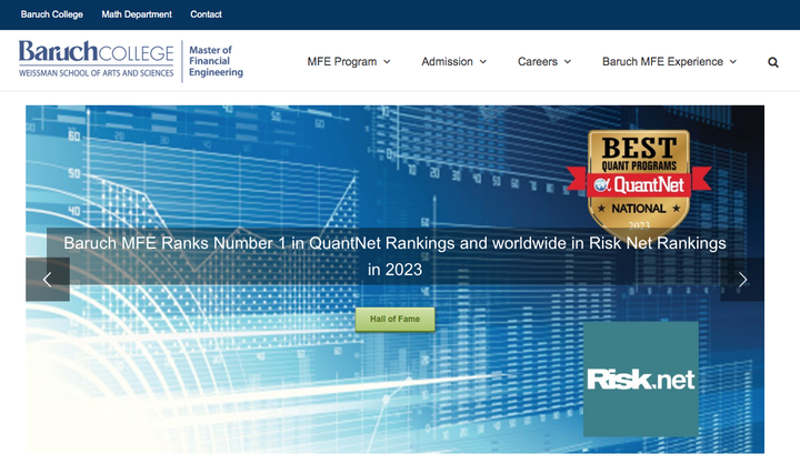 Baruch Masters In Financial Engineering 美国研究生项目|纽约市立大学柏鲁克学院 - 金融工程硕士 - Bernard M.Baruch College-CUNY - MS