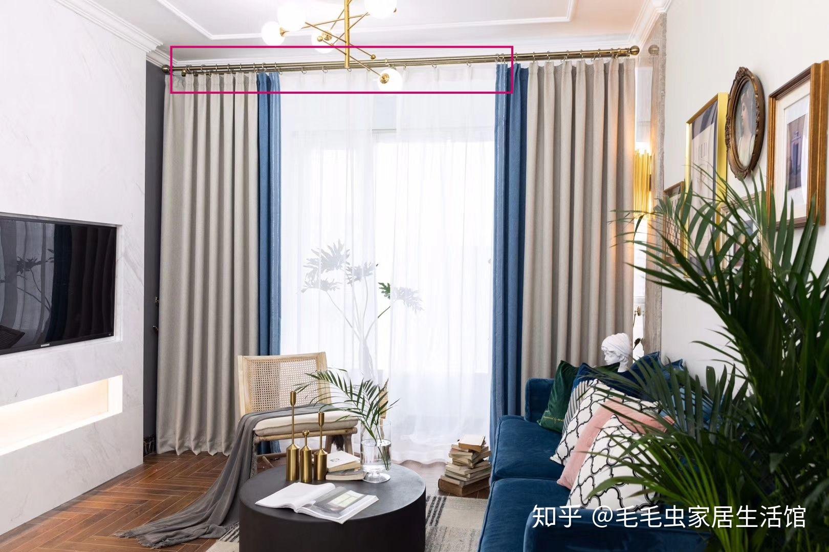 石膏线顶窗帘用罗马杆还是窗帘罩? - 知乎