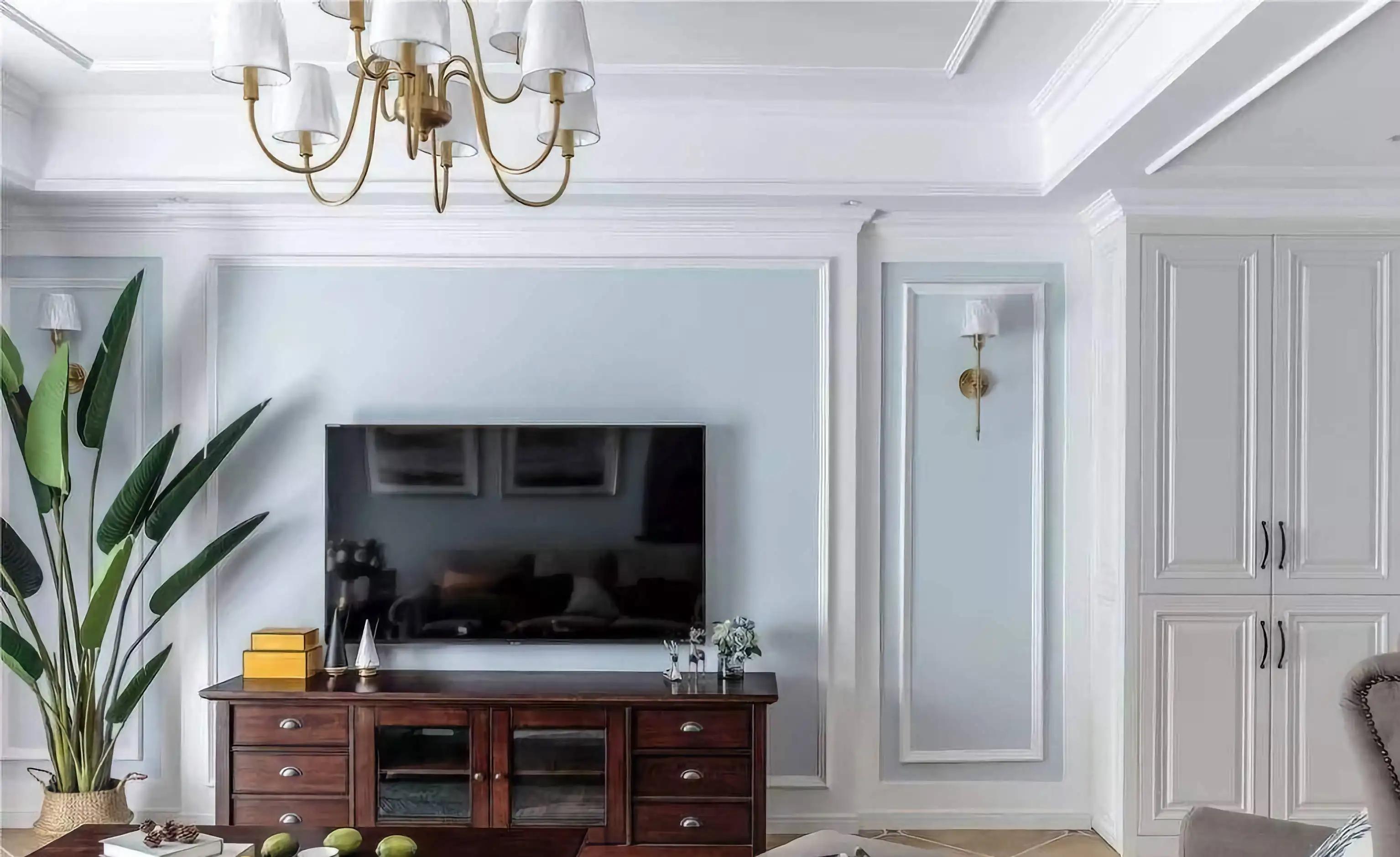 石膏线墙面的留白并非是一面简单的大白墙,选择一种富有质感的材质