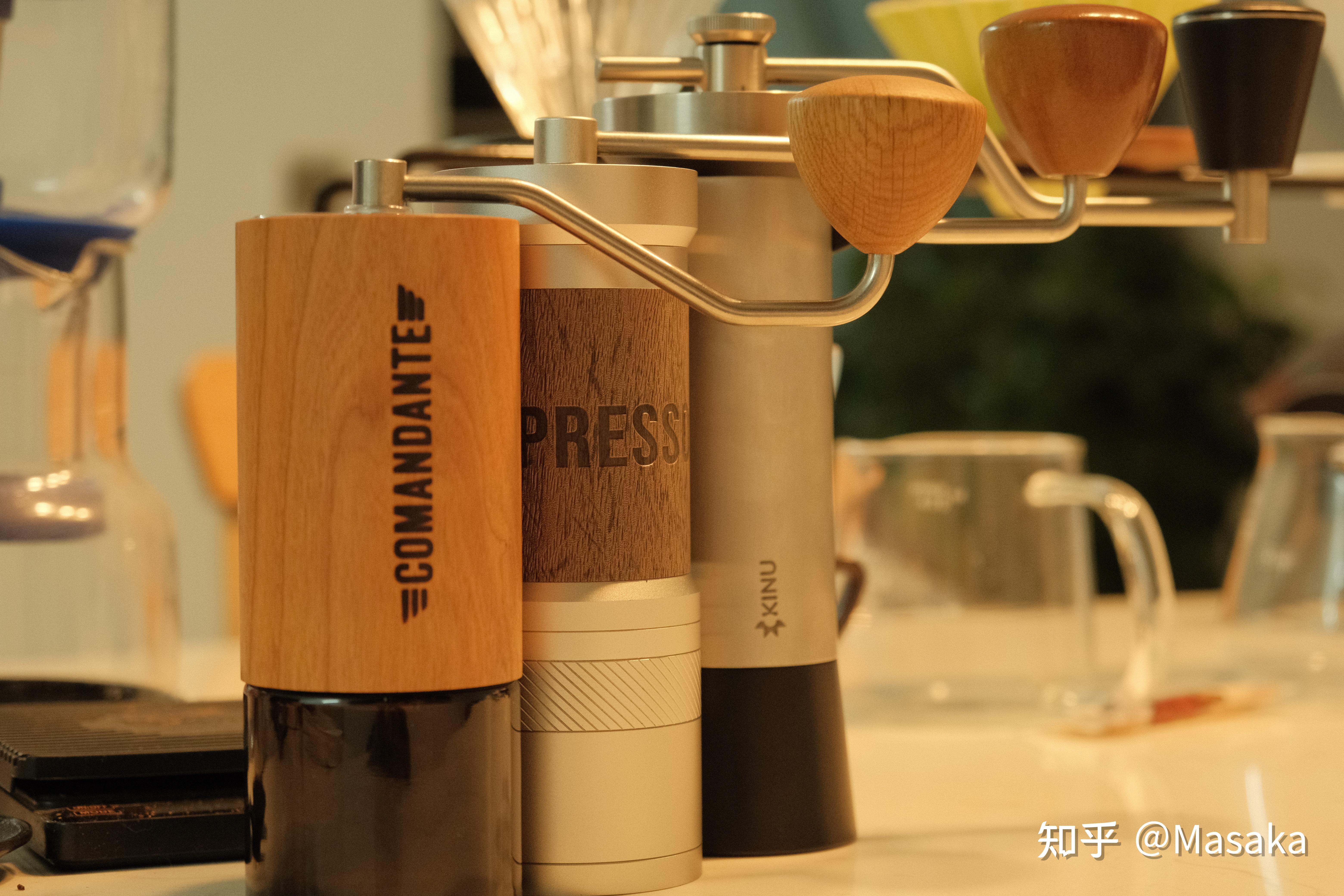 咖啡器具测评德国司令官c40kinum47手摇磨豆机对比评测