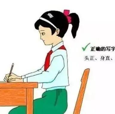 小学生写字常见的8种错误坐姿!你的孩子有中招吗?