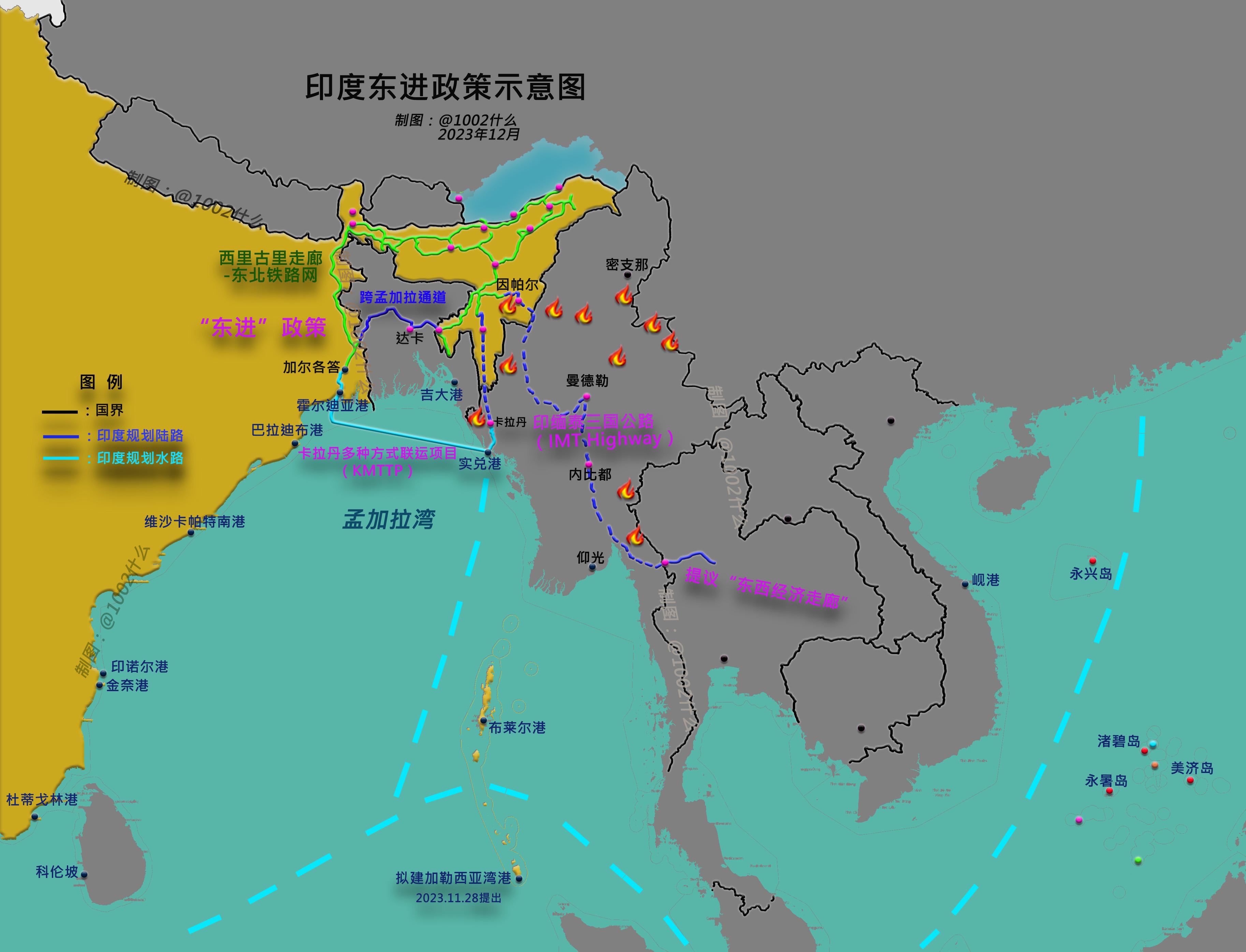 中东印巴航线图片