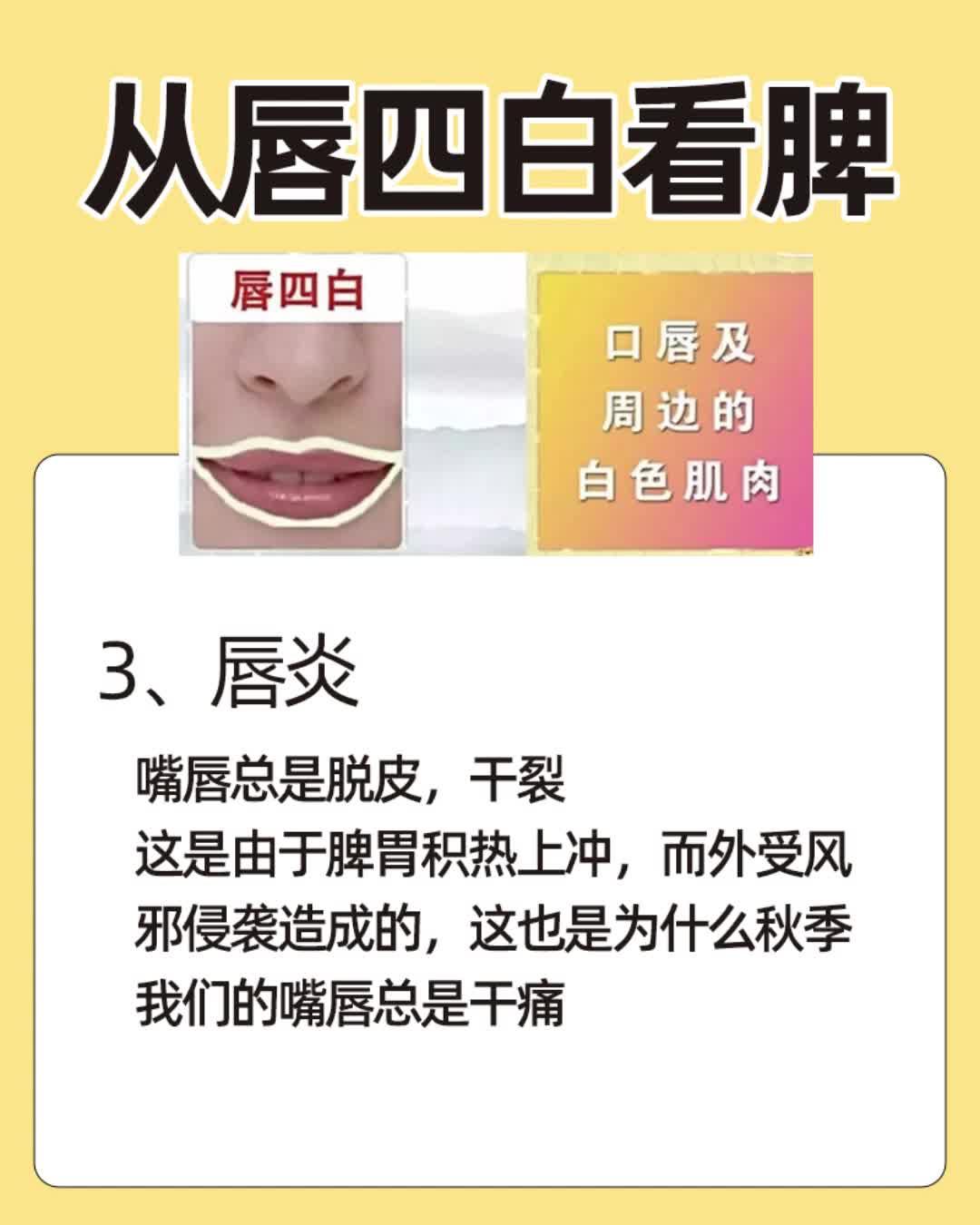从唇四白看脾
