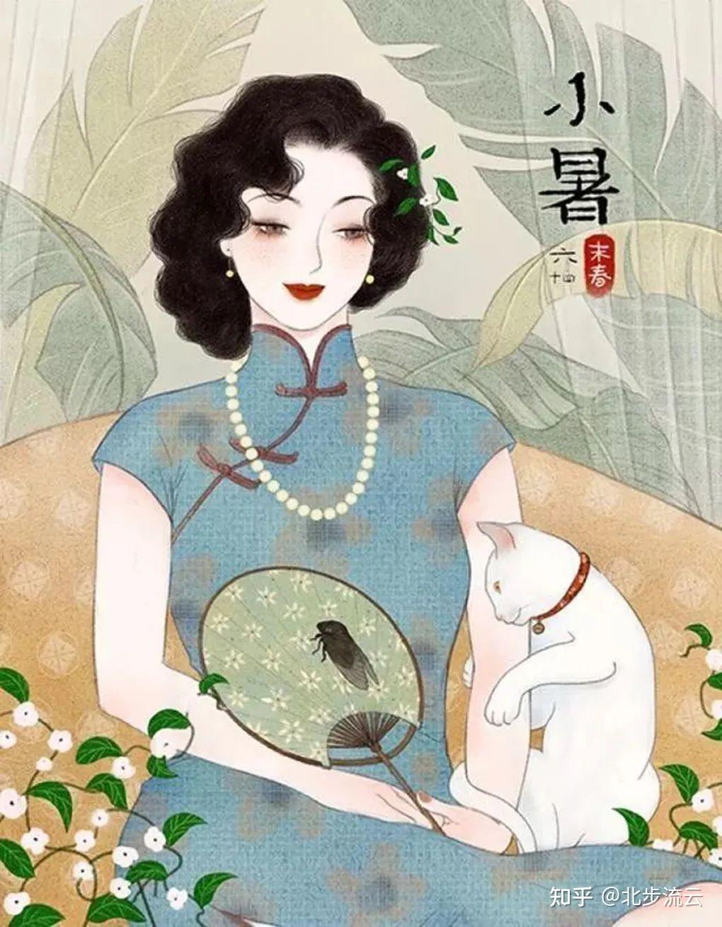 末春善于创作古典旗袍美女给人一种独具东方气韵的美感受到大家称赞