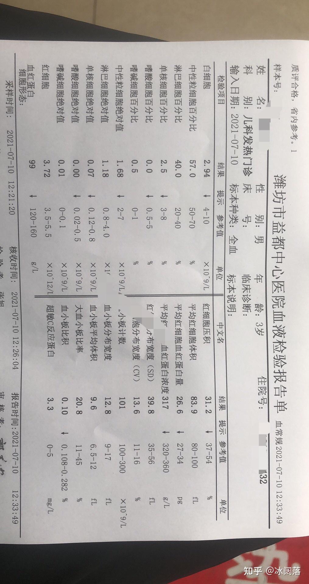 中性粒细胞偏高发烧39图片