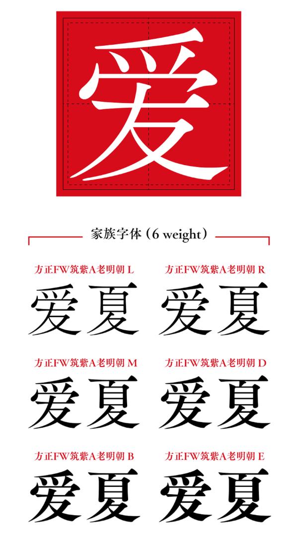 「筑紫a老明朝」家族字体的应用能够帮助设计师优化用字习惯,提升排版