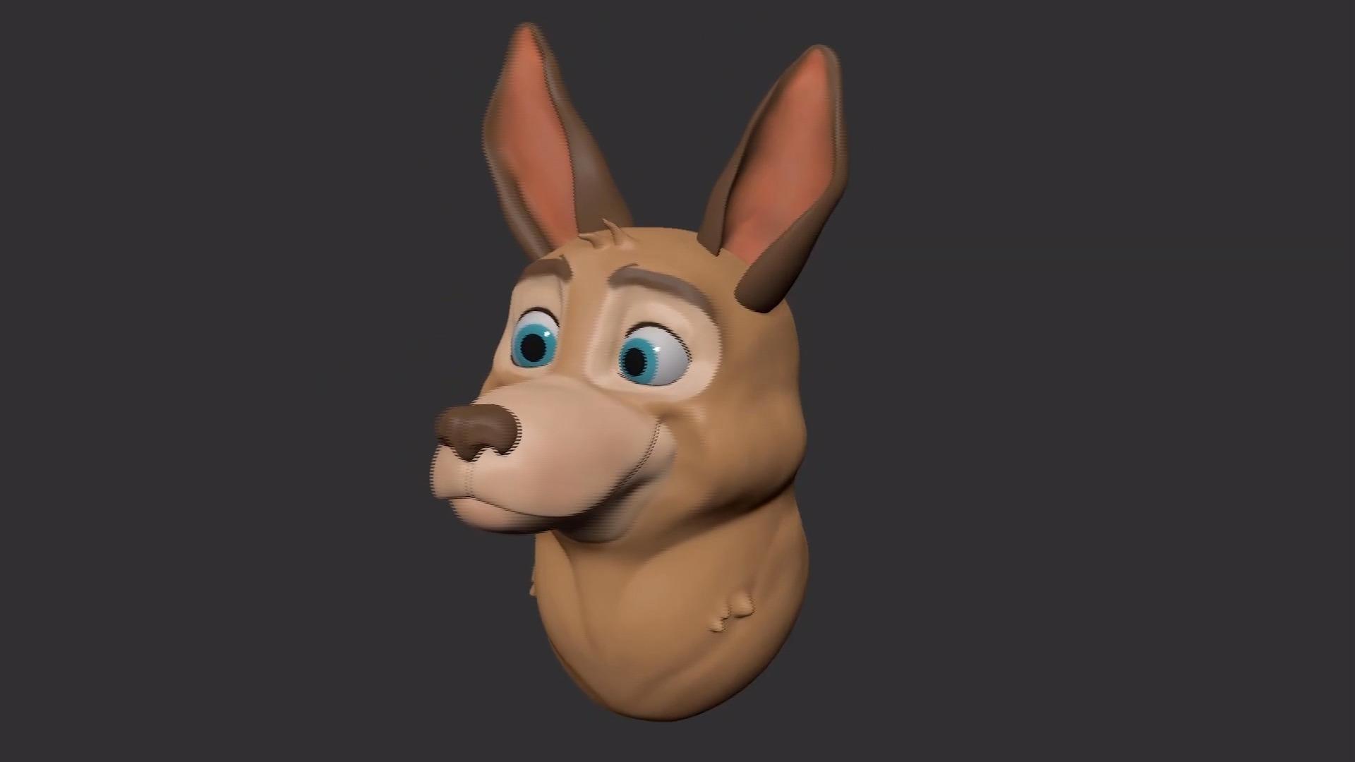 3d建模使用zbrush制作一只猩猩头部3d模型