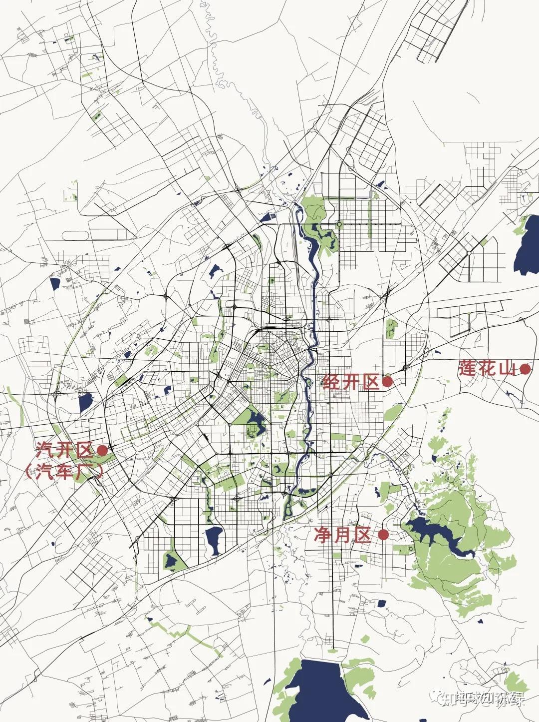 莲花山,经开区,净月区与汽开区▼这五个开发区除了长春莲花山生态旅游