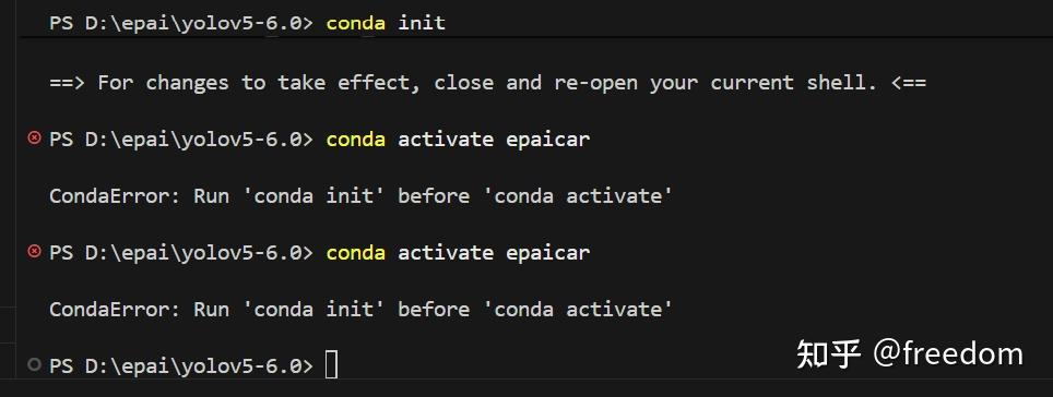CondaError: Run 'conda init'before 'conda activate - 知乎