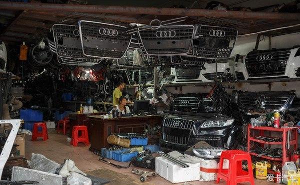 广州市陈田村拆车件全球最大最专业的汽配拆车件汽车配件市场