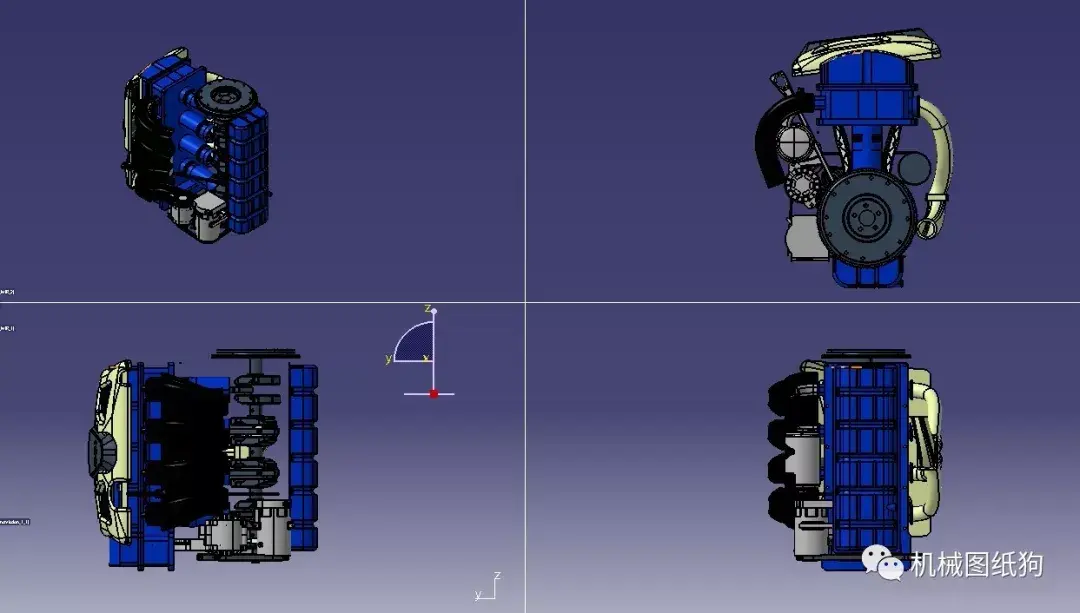 發動機電機gdi簡易發動機模型3d圖紙stp格式