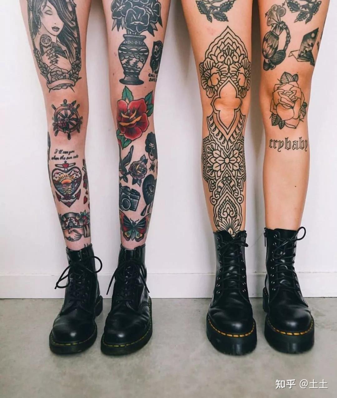 美女小赵在右侧大腿上纹的英文单词纹身图案-成都纹彩刺青