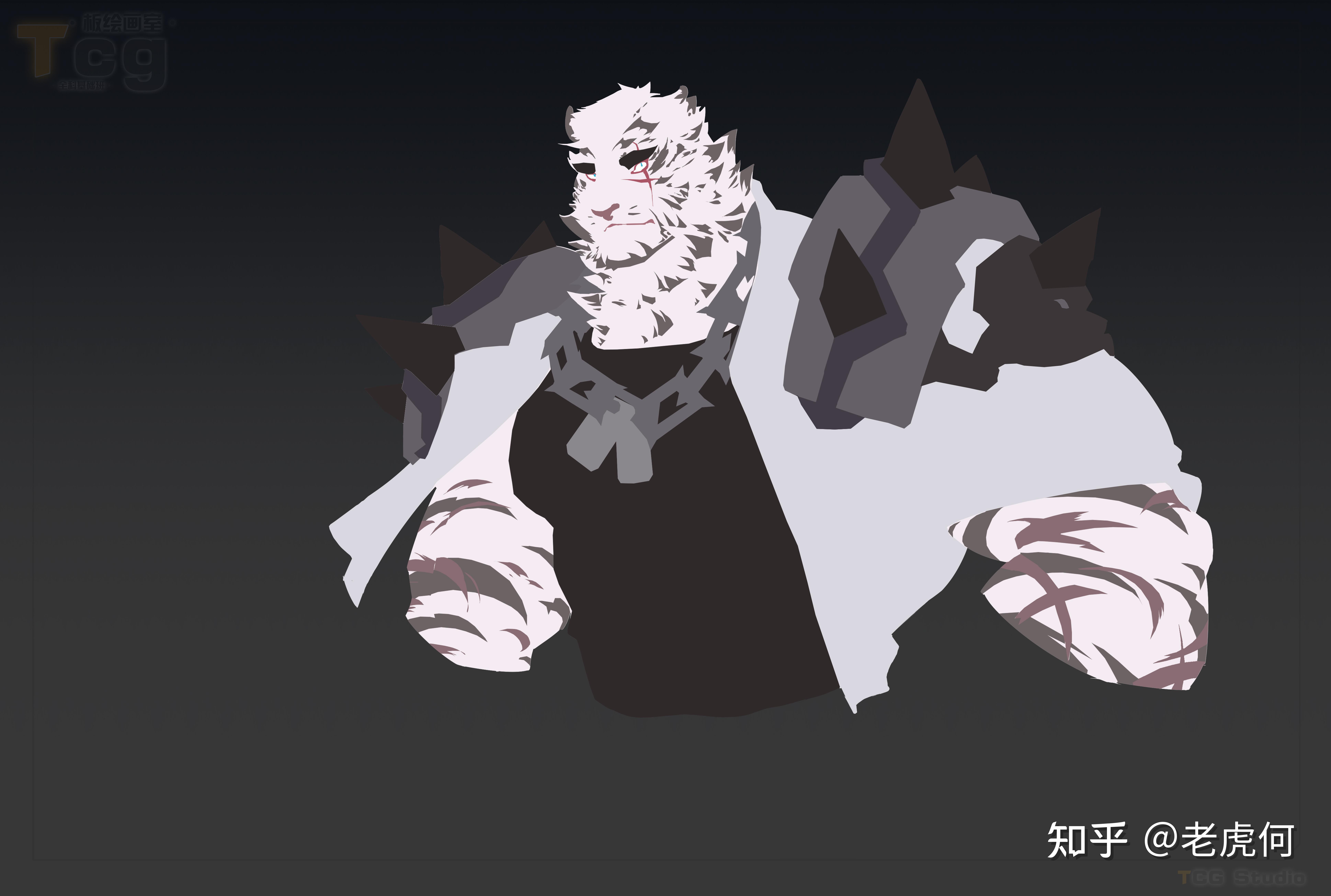 明日方舟山同人厚涂板绘的上色流程