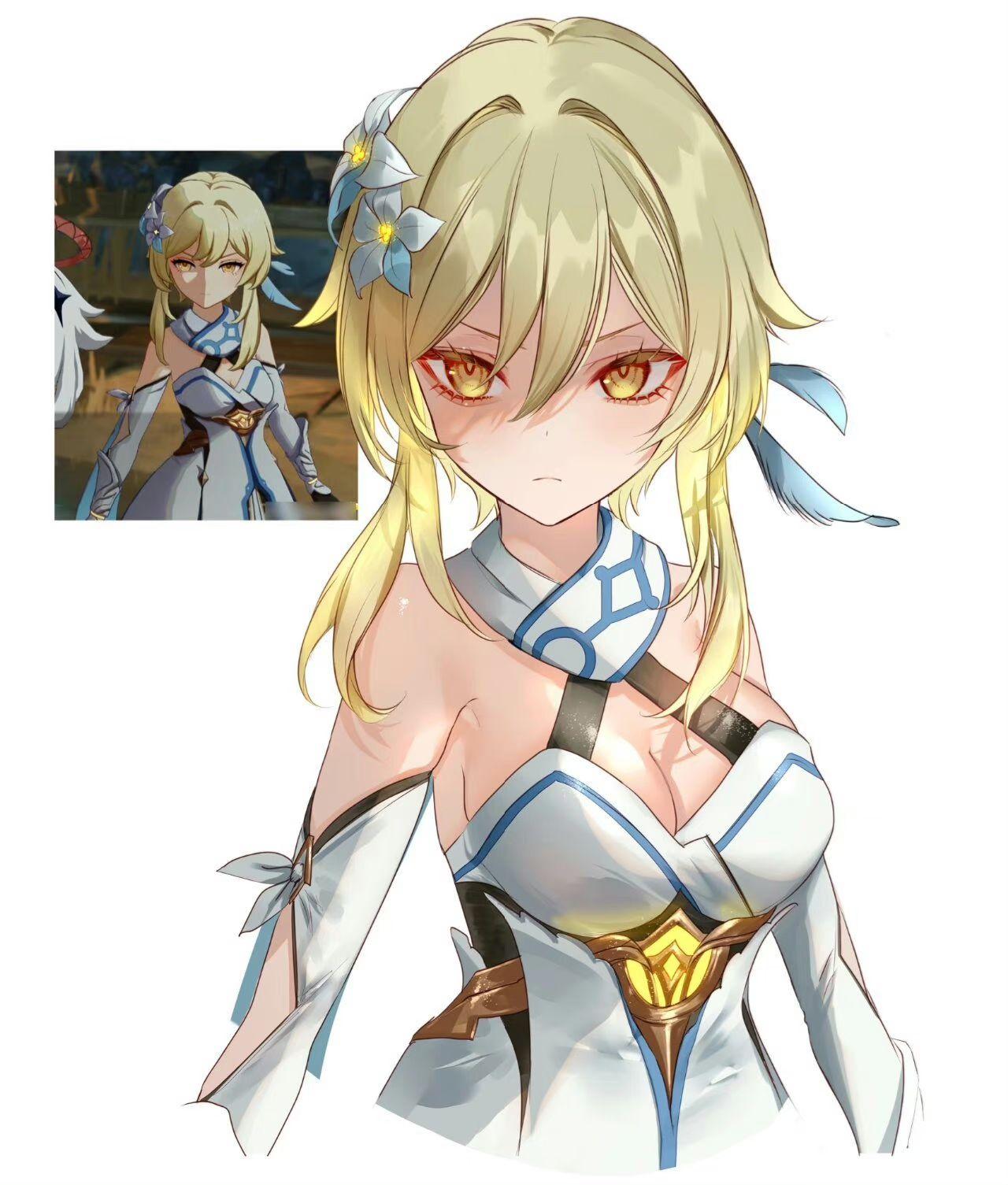 为什么有人认为《原神》中的女主角荧长得不好看? - 知乎