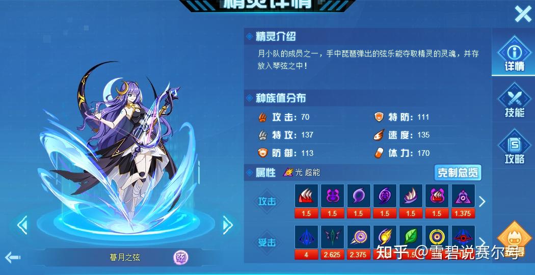 赛尔号:月小队的新成员,暮月之弦精灵解析,是个控狗但效果差!