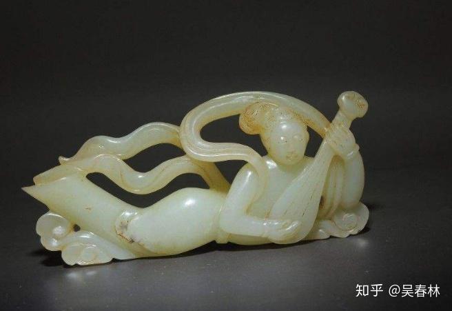 多宝閣□ 195716 和田玉【漢時代の古荷田翡翠【翡翠蝉】】 印章