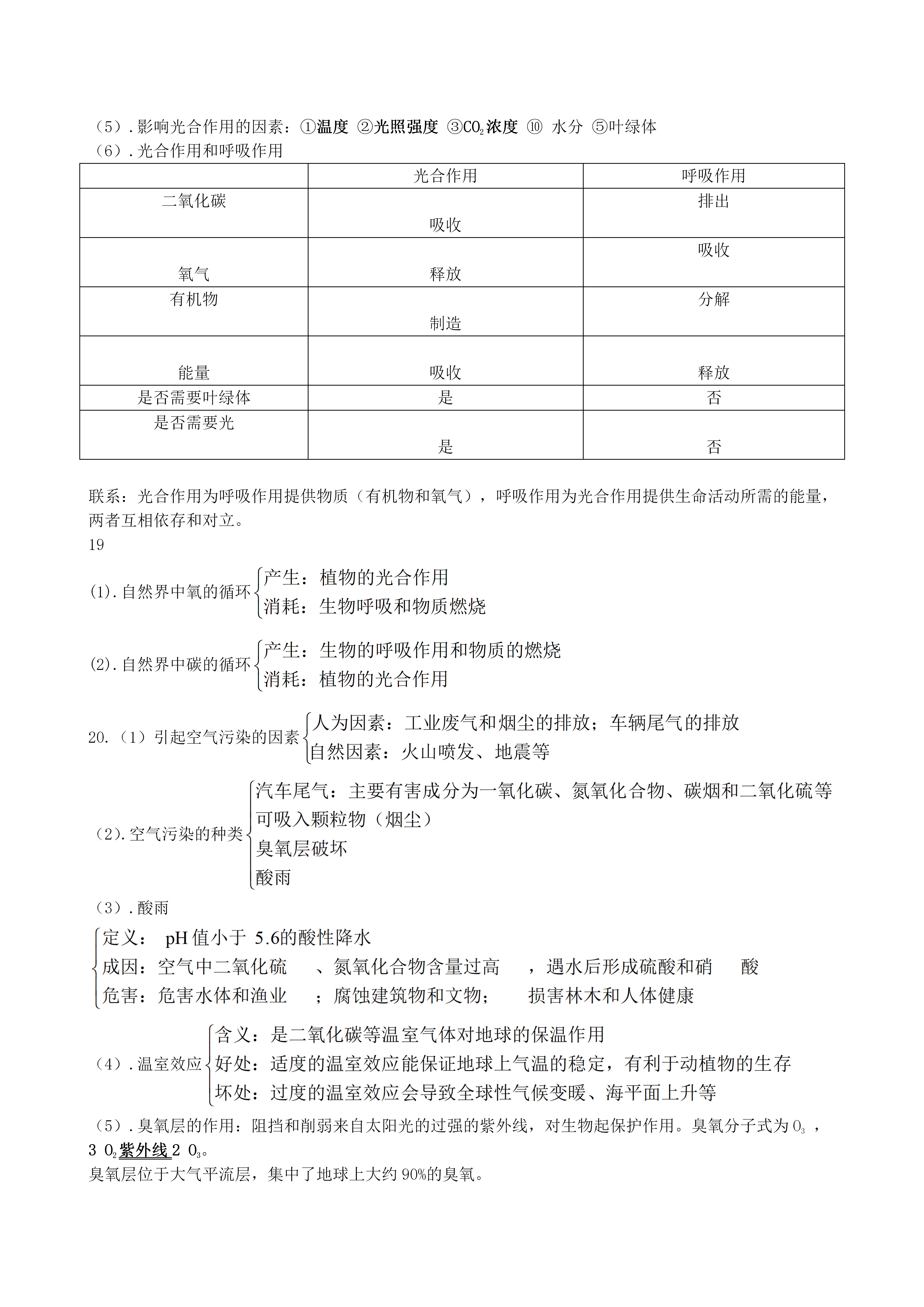 浙教版初中八年级下册科学知识点总结