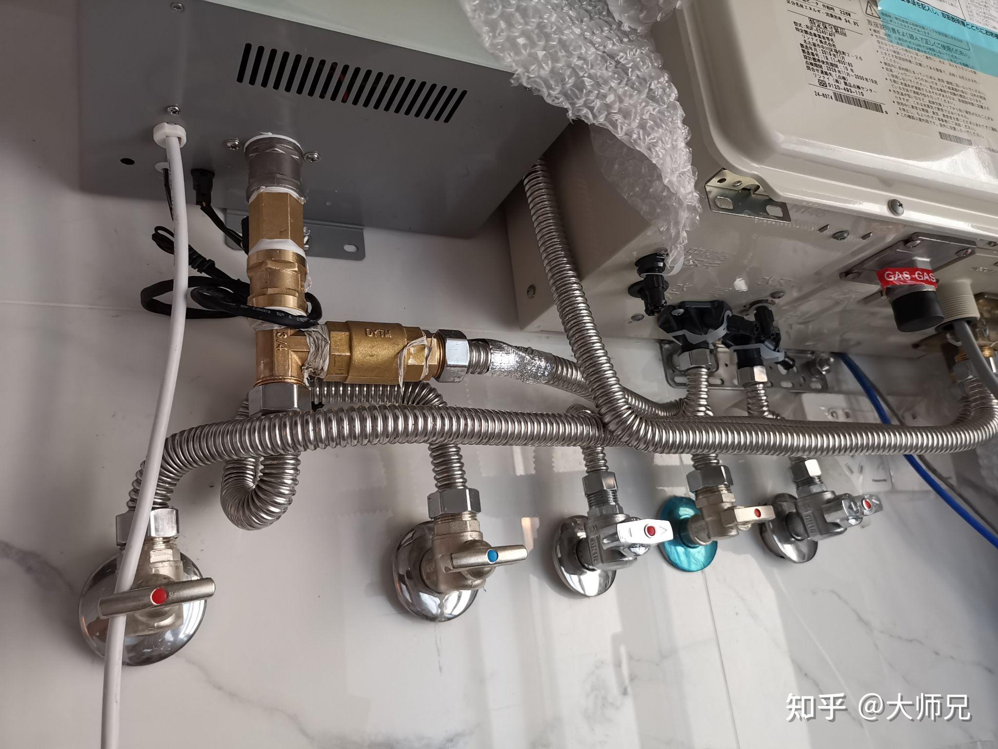 原装进口林内燃气热水器ruf-e2401aff安装完成篇 - 知乎