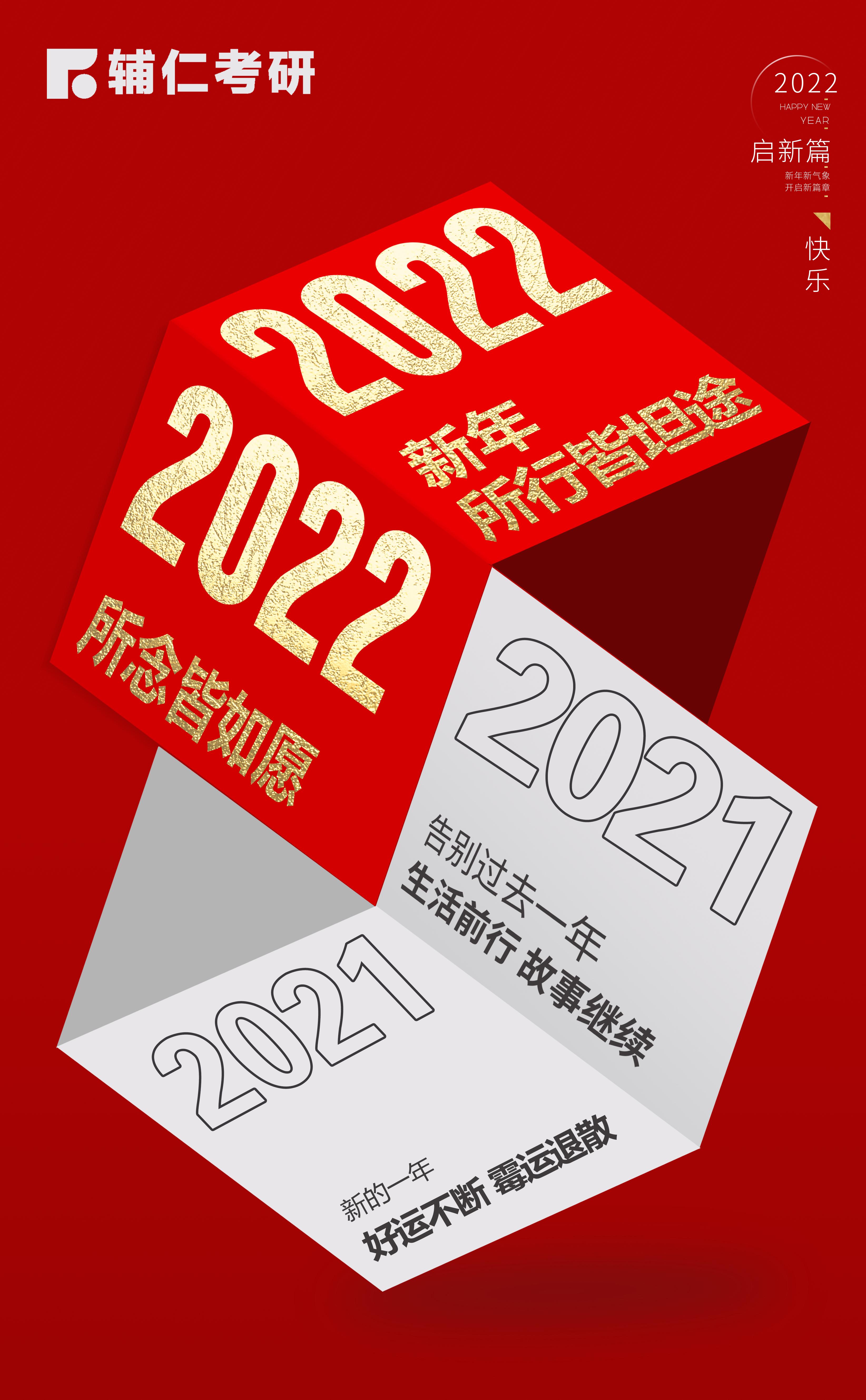 再见2021,2022你好!