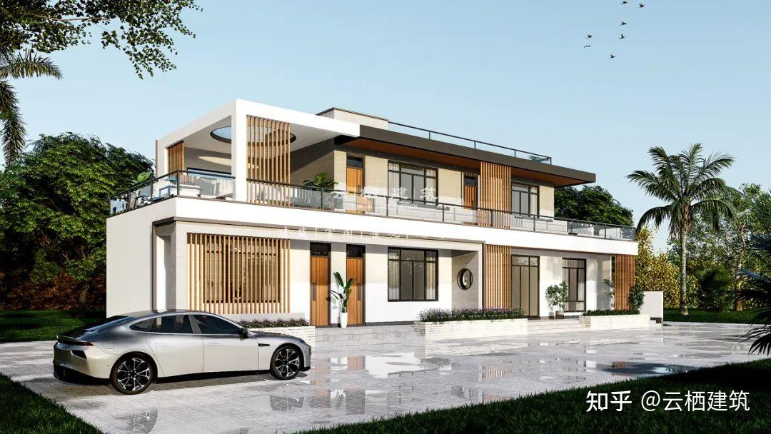 广西北海丨255m大面宽与小进深结合的现代别墅简约而不简单