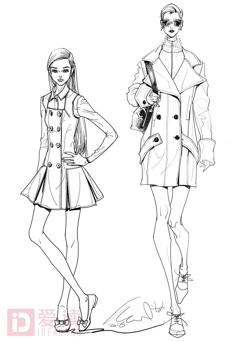 时装插画师告诉你关于时装画构图技法