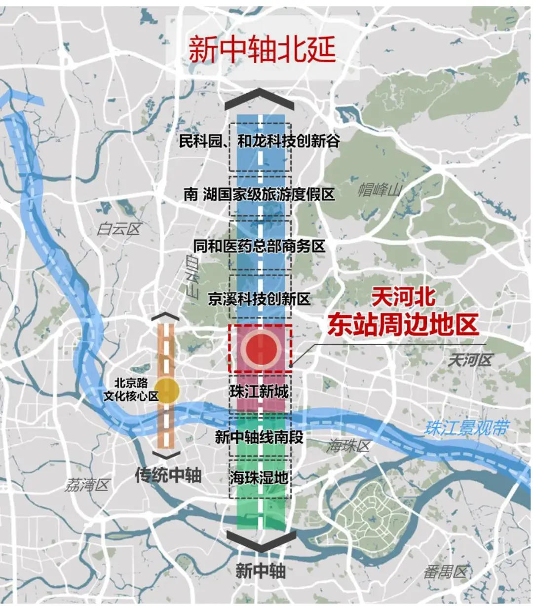 广州新东站片区规划图图片