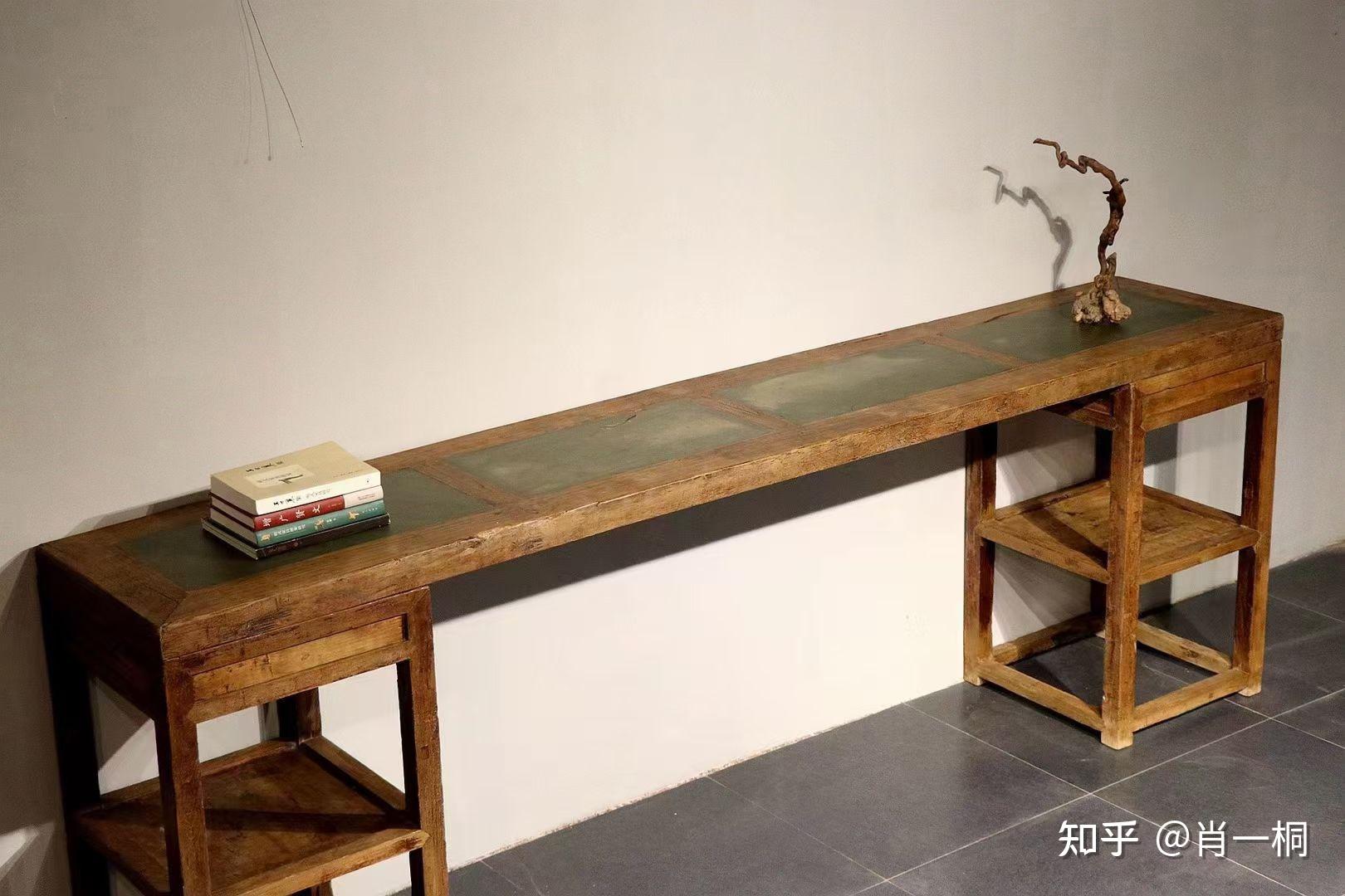 【 文人臻器 61 明代榉木石芯板架几案 】