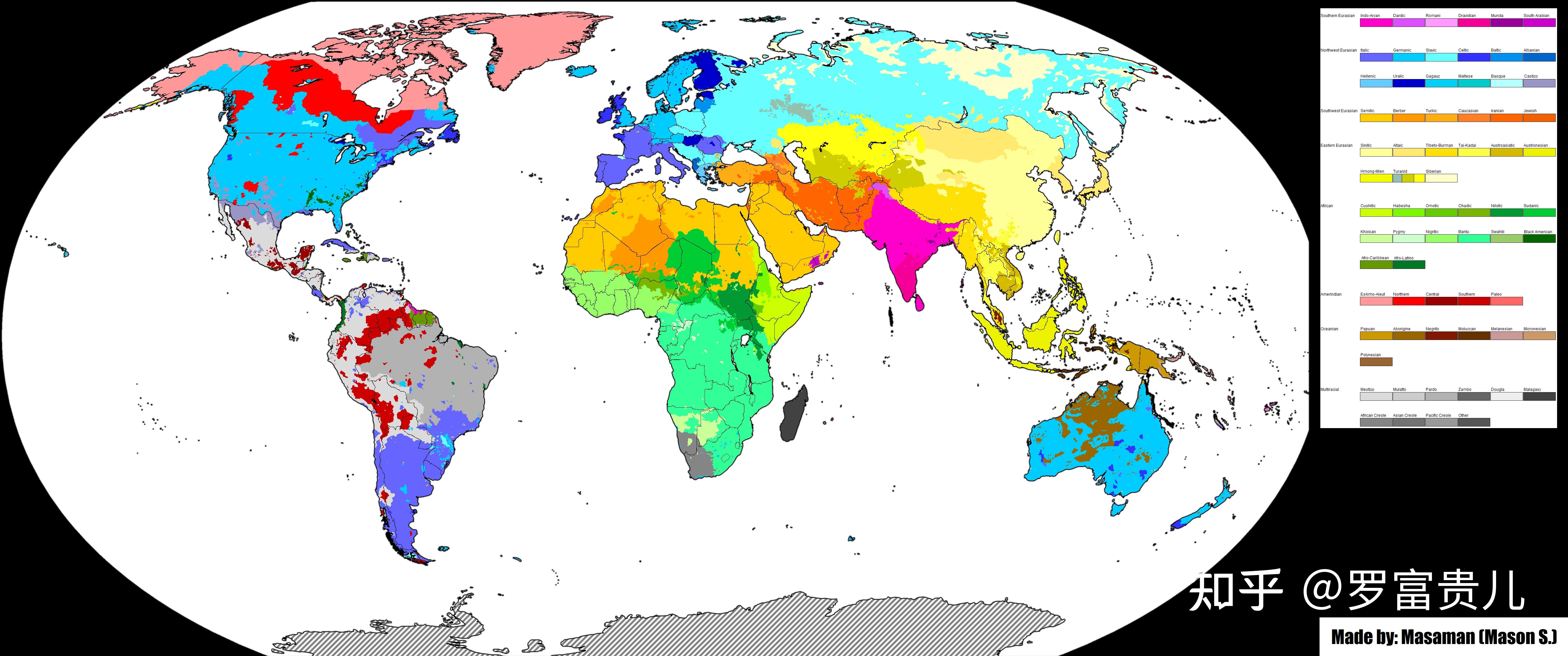 从语言和民族上划分亚洲版图将会是怎么样的