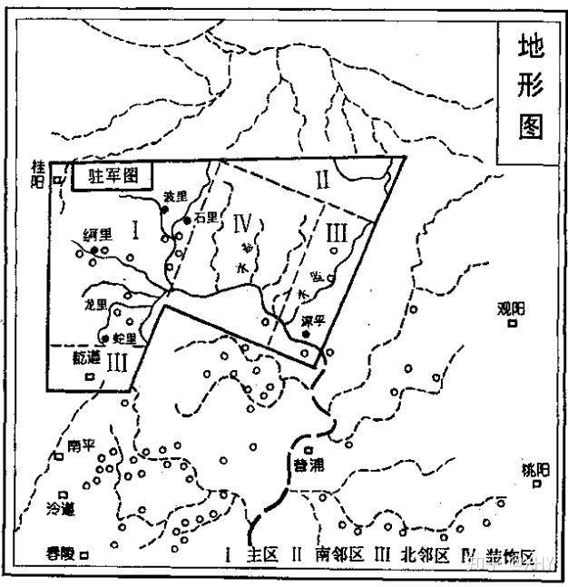 马王堆出土地图中箭道在哪里?