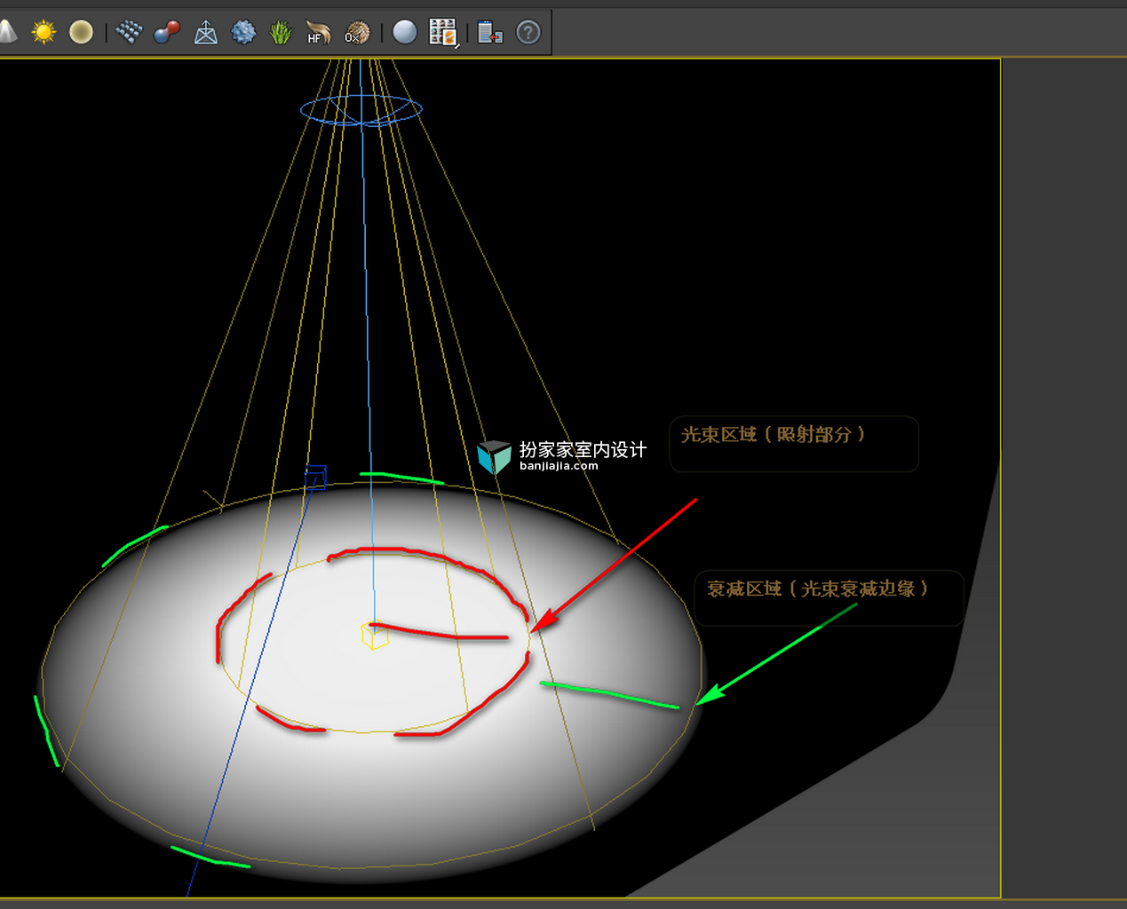 【渲染】3Dmax聚光灯使用方法 - 知乎