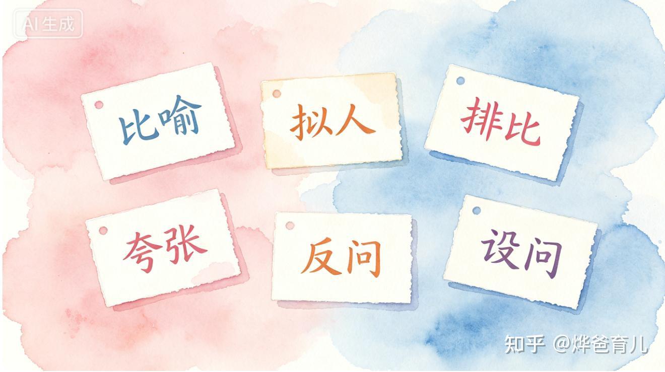 小学 1-6 年级修辞手法大全,附:口诀 + 例句 + 练习题 + 答案 - 知乎