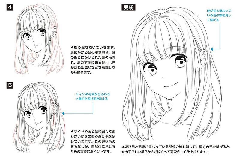 漫画角色头发的绘制技法part 02 头发的基础绘制方法 知乎