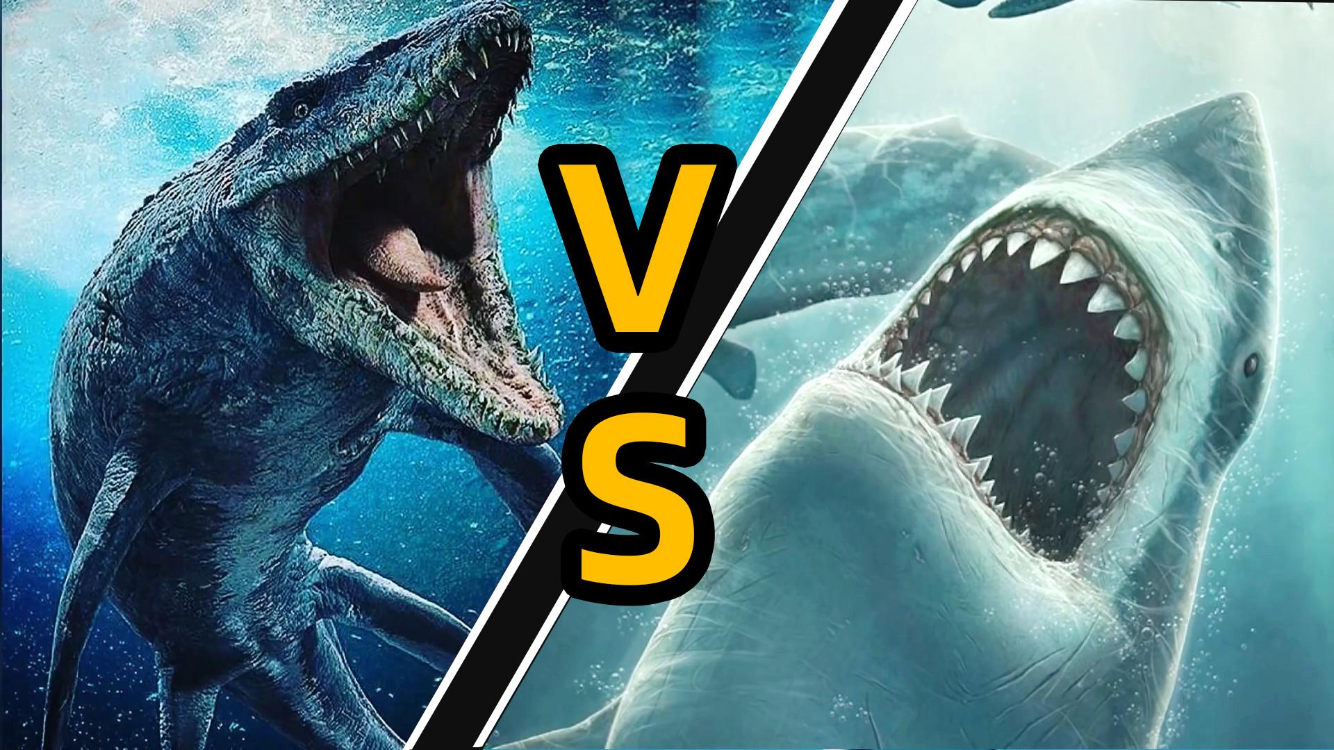 巨齿鲨vs沧龙精英图片