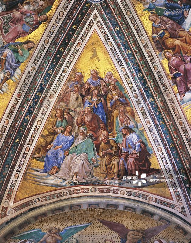 意大利奥维多大教堂壮观的巨幅壁画系列最后的审判卢卡西诺雷利绘弗拉