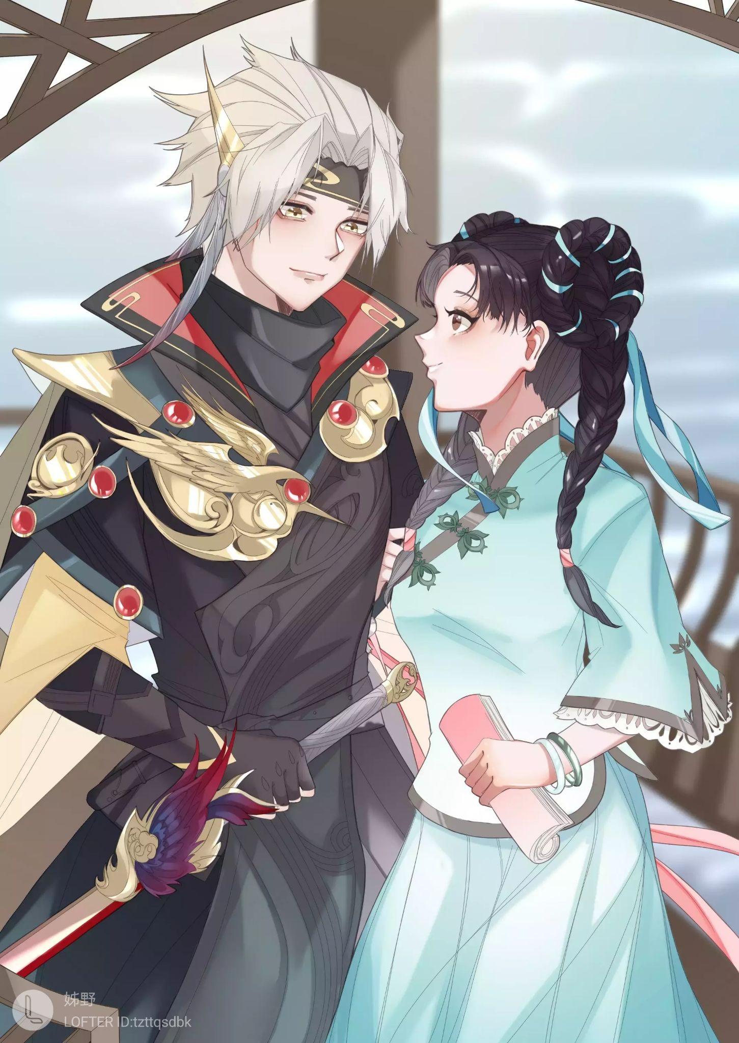 有没有东方曜和西施的动漫情头