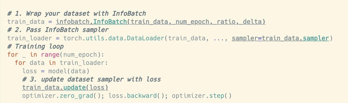 ICLR 2024 Oral | 三⾏代码,即插即⽤!NUS尤洋团队新作—InfoBatch,⽆损数据集动态剪枝加速 - 知乎