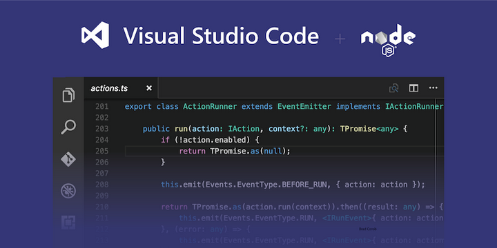 node.js visual studio for mac