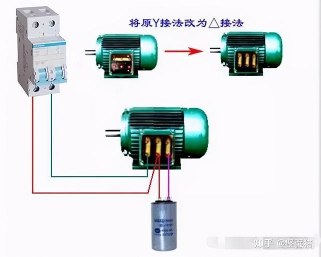 电压为220/380v电动机如何接线,380v电机如何转接成220v详解