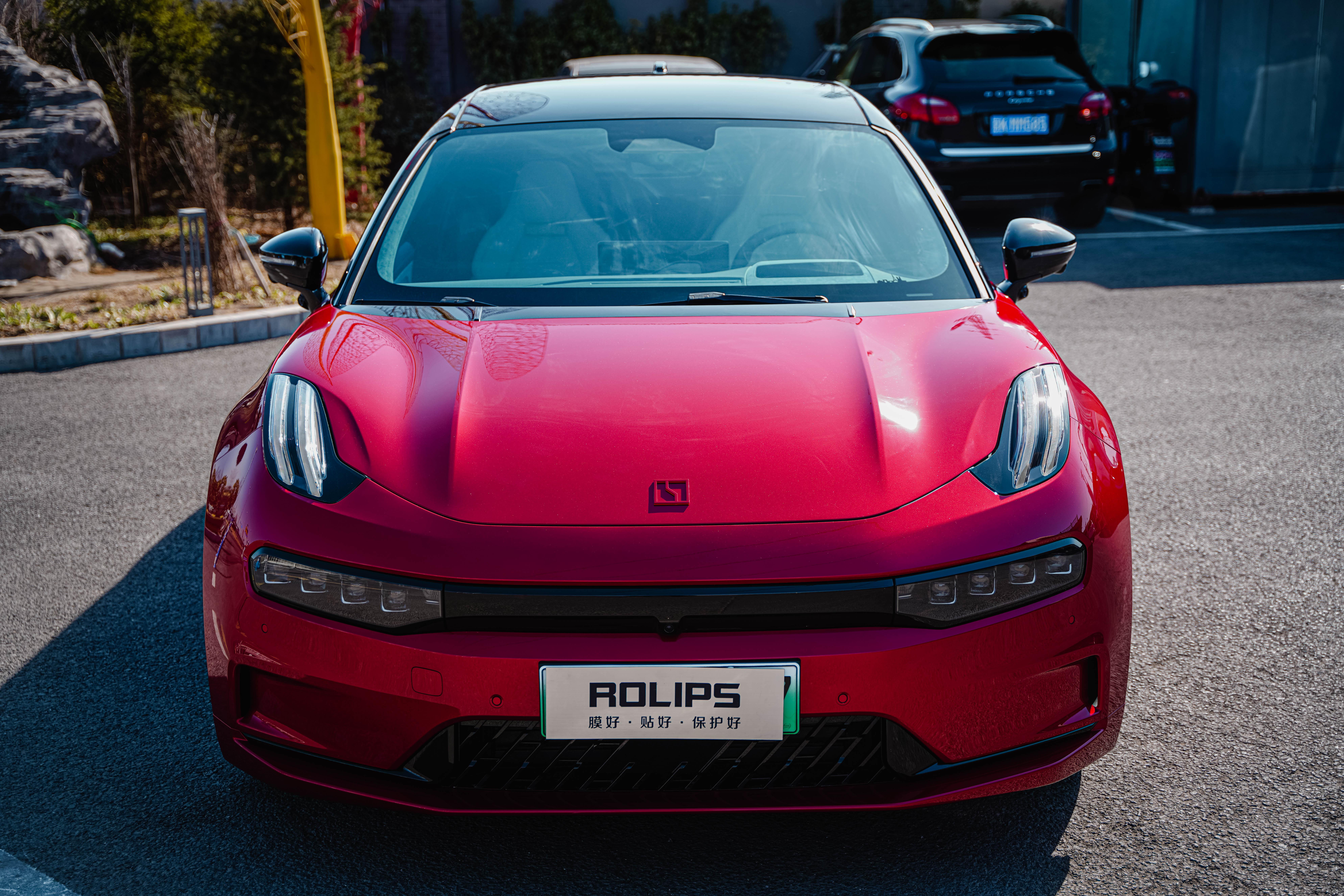 极氪001星尘红隐形车衣施工方案