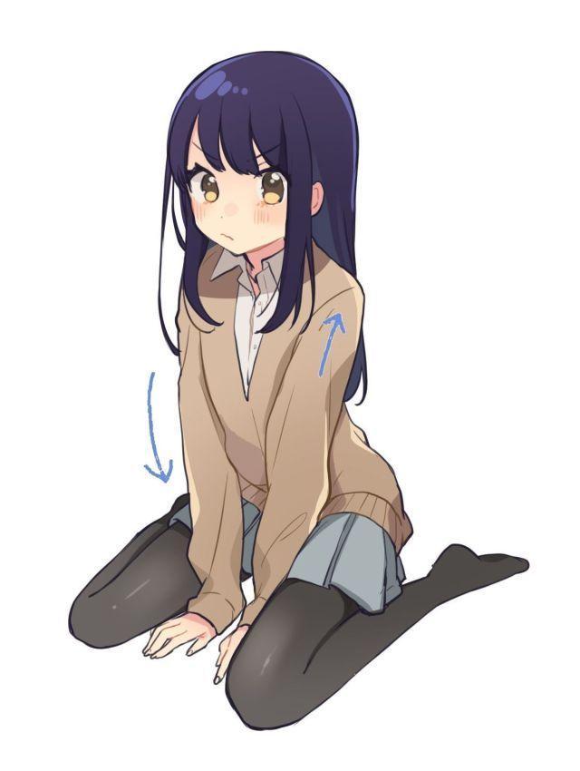 可爱的鸭子坐姿如何画娇滴滴的萌妹纸之坐姿画法教程