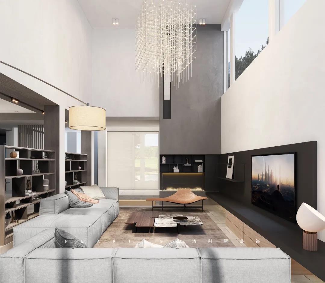 别墅装修550㎡意式极简风格案例赏析