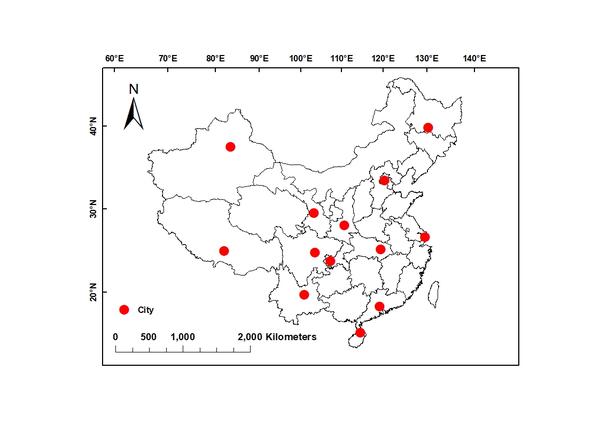 基于arcgis绘制采样点地图