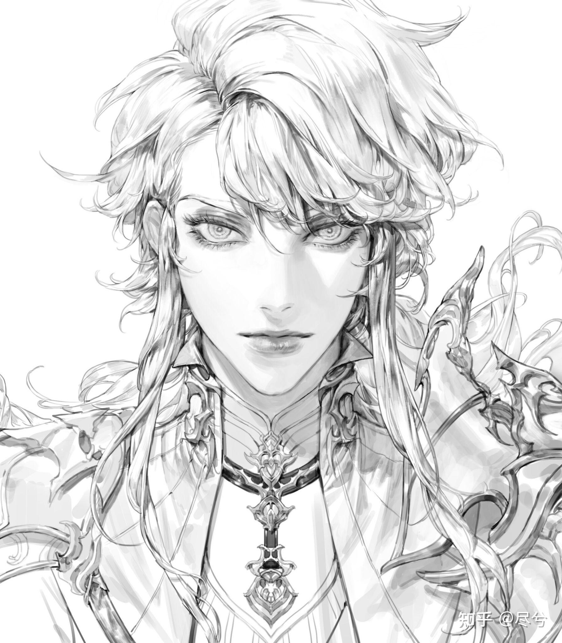 画画时,怎么画男生眼睫毛又不显得阴柔妖娆?