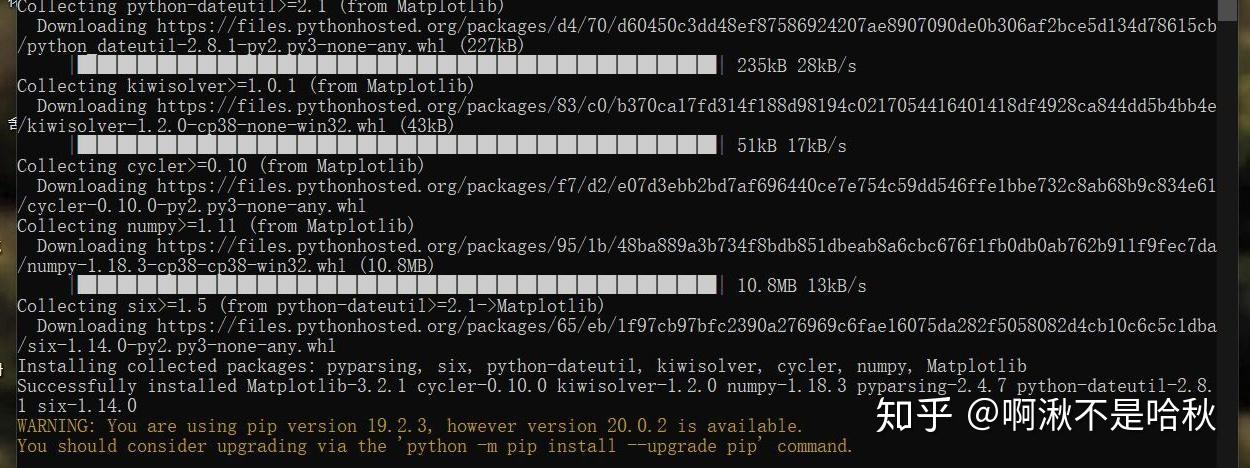 Python 中matplotlib 如何安装? - 知乎